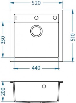 Chiuveta de bucatarie din granital plus Alveus Formic 20 Pebble G02M  bej. Poza 3