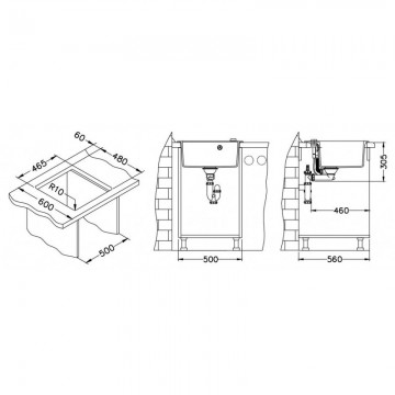 Poza Chiuveta de bucatarie din granital plus Alveus Formic 20 Bej G55 1107889