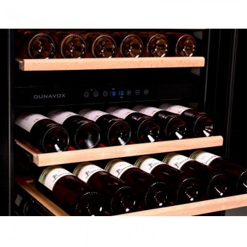Poza Racitor de vin de sine statator, ce poate fi incorporat in mobila Dunavox DX-166.428DBK