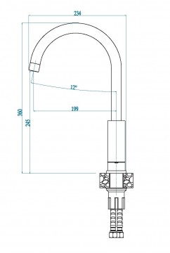 Poza BATERIE CHIUVETA ALVEUS SANTO A55 BEIGE MELANGE