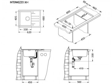 Poza Chiuveta de bucatarie din granital Alveus Intermezzo 30 Bej G55