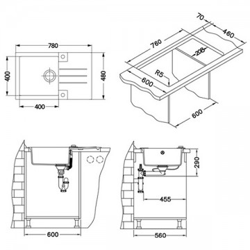 Poza CHIUVETA ALVEUS ROCK 130 A81 CONCRETE gri