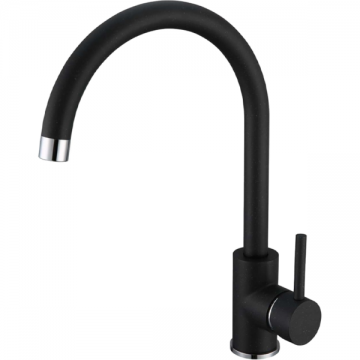 Poza Pachet bucatarie chiuveta si baterie Alveus Atrox 40 si baterie Kati Negru ( Accesorii incluse)