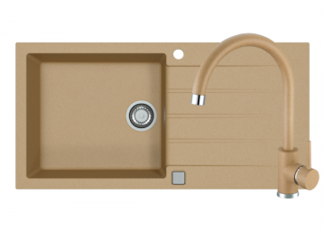 Poza Pachet bucatarie Alveus Cadit 50 si baterie Kati Bej ( Tocator inclus )