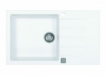 Poza Set chiuveta de bucatarie Alveus Cadit 40 si baterie Kati ARTIC alb + tocator