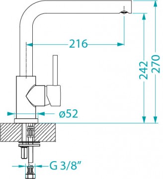 Poza Baterie bucatarie Alveus Fluid Monarch auriu