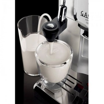 Poza Espressor automat cafea Gaggia Anima Deluxe, capuccinator, rasnita ceramica, 15 Bar, 1850 W, Argintiu