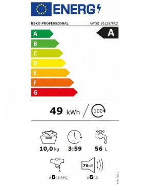 Poza Masina de spalat rufe semiprofesionala Beko AWGB 1012S/PRO, 10 kg,  869991731910