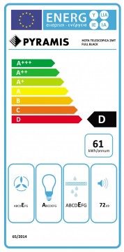 Hota telescopica Pyramis Sliding ATS2 Full Black 202300283. Poza 3