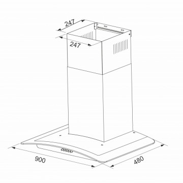 Poza Hota decorativa Pyramis MD Black Elegant 90, 2023000119