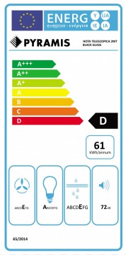 Poza Hota telescopica Pyramis Sliding ATS2 Full Black Glass 202300284