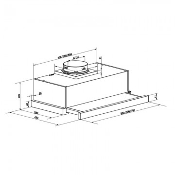Poza Hota telescopica Pyramis Sliding ATM2 Inox 2023000577