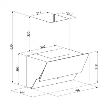 Poza Hota decorativa Pyramis Diamond Plus Black Glass 3480659901