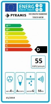 Poza Hota decorativa Pyramis Diamond Plus Black Glass 3480659901