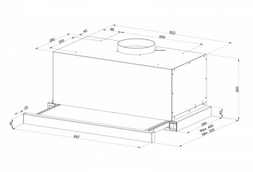 Poza Hota telescopica Pyramis Turbo ERN 2056 Inox 90, 202300592