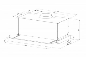 Poza Hota telescopica Pyramis Turbo ERN 2056 Inox 60,  202300580