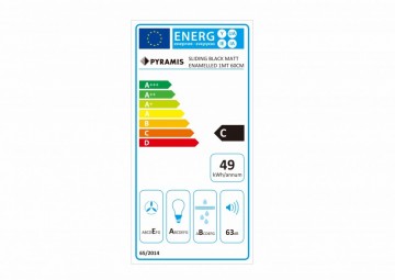 Poza Hota telescopica Sliding Black Matt Enameled 1MT 60cm 065038501