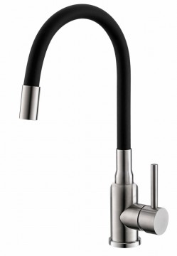 Poza Pachet chiuveta bucatarie Alveus Cadit 20 si baterie bucatarie Flexa negru satin