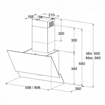 Poza Pachet electrocasnice bucatarie cuptor plita hota Pyramis Trio Copper Line 2080 Black Glass 202300521 Air (HEALTHY) Fry