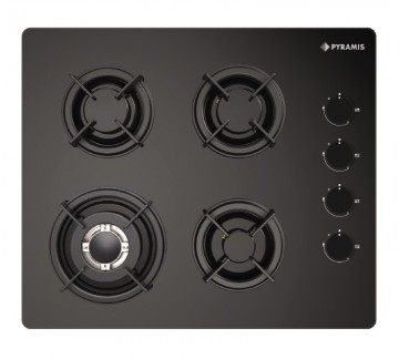 Poza Pachet electrocasnice bucatarie cuptor plus plita Pyramis Megalo Premium Black 1P 202300511