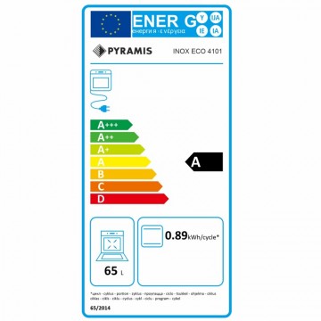 Poza Cuptor electric incorporabil Pyramis ECO 4101 Inox & Black Glass 202300361
