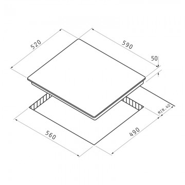 Poza Pachet bucatarie cuptor, plita, chiuveta Pyramis 24P PVD Metal Gun 202300437