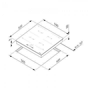 Poza Pachet bucatarie cuptor , plita, hota Pyramis 32P 202300444