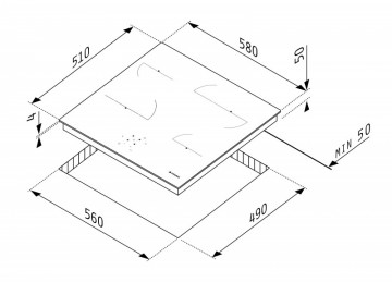 Poza Pachet cuptor electric incorporabil si plita electrica Pyramis 16P  202300429