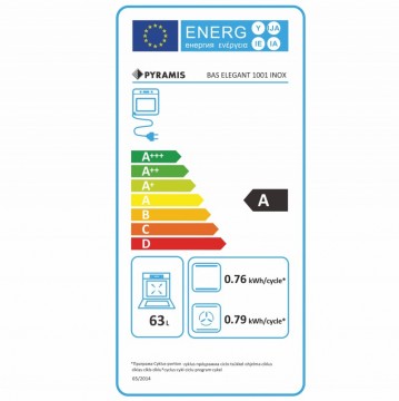Poza Cuptor electric incorporabil Pyramis BAS Elegant 1001 IX 202300296