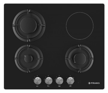 Poza Plita mixta incorporabila Pyramis 3+1 Gaz & Vitroceramic 202300390