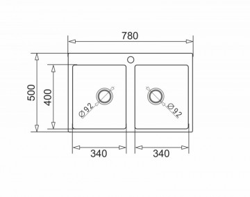 Poza Set chiuveta Pyragranite SPARTA 2B si baterie IDEA Black 070053205IDV