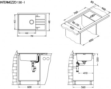 Poza CHIUVETA ALVEUS INTERMEZZO 130 G81 CONCRETE
