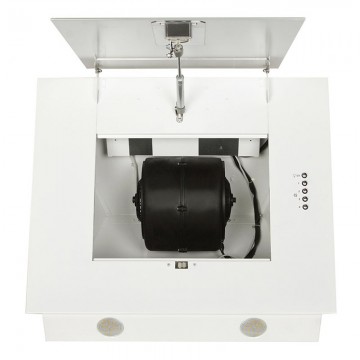Hota Decorativa Tornado Vertikal 750 (60) LED, 1 motor Turbo, latime 60 cm, 3 viteze, absorbtie 750 m3/ora, filtru anti-grasimi aluminiu 5 straturi, Alb