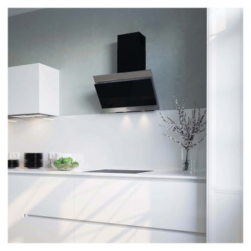 Hota Decorativa Tornado Sigma 700 (50), 1 motor, latime 50 cm, 3 viteze, absorbtie 700 m3/ora, Negru/Inox