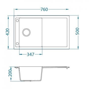 Poza Chiuveta de bucatarie Alveus din compozit/granit FORMIC 30 G05M TWILIGHT