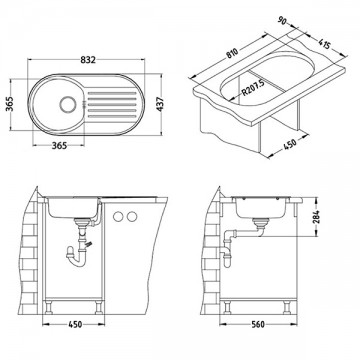 Poza Chiuveta de bucatarie Alveus din inox FORM 40 SATIN STANGA