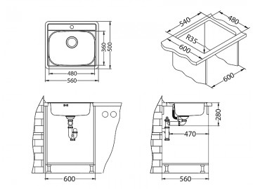Poza Chiuveta de bucatarie Alveus din inox MORE 10  SATIN