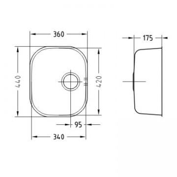 Poza Chiuveta de bucatarie Alveus din inox VARIANT 20 SATIN