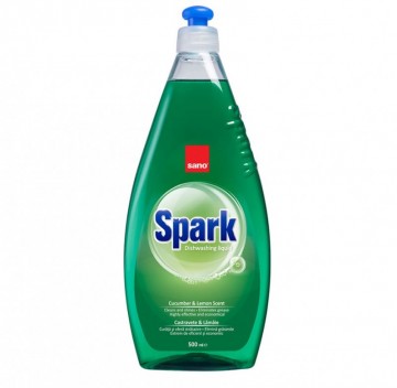 Poza Detergent lichid pentru vase Sano Spark 500ml Castravete
