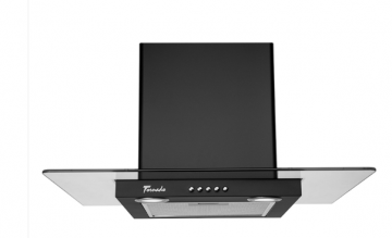 Poza Hota tip Cupola Tornado Como 1200 (60) LED, 1 motor Turbo, latime 60 cm, 3 viteze, absorbtie 1200 m3/ora, filtru anti-grasimi aluminiu 5 straturi, Negru