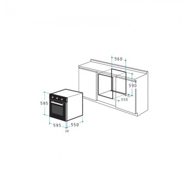 Poza Cuptor electric 60IN 2040 Analog Black
