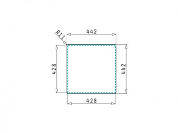 Poza Chiuveta inox Pyramis ASTRIS COLORA 40x40 1B Gun metal