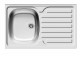 Poza SET INTL 1B 1D SM ST + ACCEL Pyramis Chiuveta Inox INTERNATIONAL 800mm*500mm Essential + Baterie Bucatarie Accel