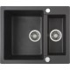 Poza Chiuveta bucatarie TEKA CLIVO60S, 1 1/2 cuve, 600 mm x 495 mm, compozit granit, schwarzmetallic, 40148030