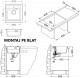Set chiuveta de bucatarie Alveus Atrox 20 si baterie Kati CONCRETE gri ( tocator inclus ). Poza 5