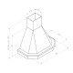 Poza Hota decorativa Pyramis  Rustic Chimney CHR117N 90cm Alb 229I0000