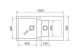 Poza Chiuveta bucatarie Pyramis MIDO 100x50 1 1/2B 1D Beige 070090101