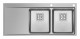 Poza Chiuveta Inox OLYNTHOS 116x52 2B 1D DR 108911701