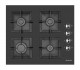 Poza Plita gaz Pyramis 2225 Black Glass Cast Iron Protection 202300487