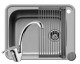 Poza Set chiuveta inox SPACE PLUS 1B LN, baterie SERENO crom si Roll Up 108722401SRNRL